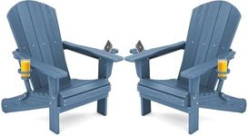 SERWALL Folding Adirondack Chair, H