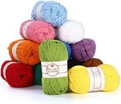Yarn for Crocheting Knitting Yarn 12 Skein Multicolor