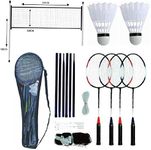 Unibos 4 Player Badminton Set With 