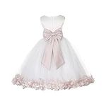Ivory Tulle Rose Floral Petals Todd