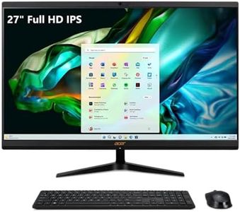 Acer Aspire C27-1800-UR12 AIO Desktop | 27" Full HD IPS Display | Intel Core i5-12450H | Intel UHD Graphics | 16GB DDR4 | 1TB PCIe Gen 4 SSD | Intel Wireless Wi-Fi 6E | Wireless Keyboard & Mouse