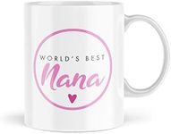 Funny Grandma Mugs Worlds Best Nana Cups Coffee Nice Grandmother Gifts Novelty Nanna Granny Grandparent Mug Nan Mothers Day Grandchild Gift - MGG11