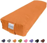 Sol Living Yoga Bolster Pillow Cotton Meditation Cushion Meditation Accessories for Restorative Yoga Meditation Pillow Rectangular Yoga Pillow Firm Body Pillow Bolster Pillow for Legs Removable Cover