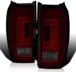 Spec-D Tuning LED Red Smoke Tail Rear Brake Lamps with LED Running Light Tube Compatible with 2015-2020 GMC Yukon Denali SLE SLT, 2015-2020 GMC Yukon XL Denali SLE SLT Left + Right Pair Assembly