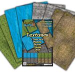 Arcknight The Texutures Pack Roleplaying Battlemaps; 16 Modular RPG Maps in 8 Double-Sided Pages, 1" Square Grid, Modular & Versatile Design for Tabletop Gaming - for Dungeons & Dragons, Pathfinder