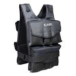 CAPHAUS 80 Lb Adjustable Weighted Vest, Strength Training Weight Vest, Quick-Release Workout Vest for Men and Women, for Workout Running, Regular length, Weight Included.