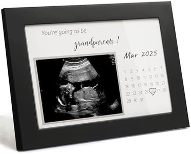 Pregnancy Announcement for Grandparents, Sonogram Picture Frame, Baby Announcement Sign, Surprise Baby Reveal Ideas to Grandparents Ultrasound Keepsake Frame, First Time Grandparents Gifts, Black