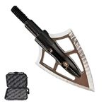 MILAEM Archery Broadheads 100Grain Arrowheads Arrow Tip Hunting Arrow Points for Compound Bow Recurve Bow (12x Broadheads + Box)