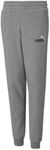 PUMA Boy's Essential + 2 Colour Logo Fleece Sweatpants, Medium Gray Heather, S