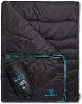 Wise Owl Outfitters Large Camping Blanket - Waterproof, Packable Blanket, Black