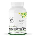 PlantVital Probiotics for Women - 50 Billion Cfu 15 Bacteria Strains - Probiotic Supplement - Probiotics - Gluten and Soy Free Probiotics Women - Probiotic Women - 3 Month Supply - 90 Capsules