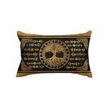 Artoid Mode Gold Viking Runes Odin Tree of Life Cushion Cover, 30x50 cm Decorative Pillow Case Cover Sofa Living Room Outdoor Decor