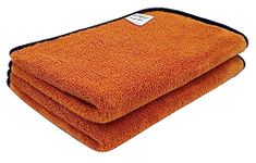 SOFTSPUN Microfiber Baby Hand & Face Towel 40x60 Cms, 2 Piece Towel Set, (Brown) Super Soft & Silky for Hand, Face, Body - Hypoallergenic Sensitive Skin Wipes & Washcloths.