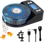 fishkeeper Automatic Fish Feeder for Aquarium - 2024 Upgraded Rechargeable and Precision Fish Feeder Auto Dispenser for Betta Fish & Turtle, Moisture & Proof Vacation Self Feeding(Memory Function)