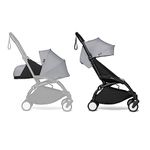 BABYZEN YOYO2 Complete Stroller - Includes Stone 0+ Newborn Pack, Black Frame & Stone 6+ Color Pack - Suitable for Children Up to 22 kg