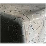 JEMIDI Tablecloth Ornaments Silk Gloss Precious Table Cover Tablecloth 31 Sizes and 7 Colours Grey Oval 135x180