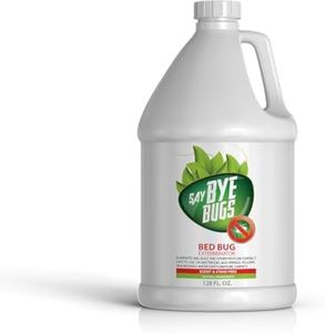 Bed Bug Spray for Getting Rid of Bed Bugs Permanently. Say Bye Bugs - a Non-Toxic, Kill on Contact Bed Bug Treatment That Doesn't Stain & is Odor Free. Simply Shake & Spray (1x 128oz).