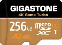 [5-Yrs Free Data Recovery] Gigastone 256GB Micro SD Card, 4K Game Turbo MAX, MicroSDXC Memory Card R/W up to 160/130MB/s, for Nintendo-Switch, GoPro, Action Camera, DJI, UHD Video, UHS-I U3 A2 V30 C10