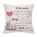 Auntie Gifts from Niece Nephew Aunt Throw Pillow Cover Cushion Cover Thanksgiving (Our Auntie)