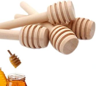 YYGMSS Honey Dipper Stick,mini honey dipper,50 PCS 3 inch Wooden Honey Dipper Stick,Honey Stirrer Honey Wand for honey Collecting Dispensing Drizzling Jar Portable and Wedding Party