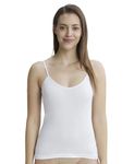 Jockey Women's Modal Spaghetti Top 1487_White_XL