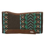 Weaver Leather Synergy Contoured EVA Sport Foam Saddle Pad, Mojave - Charcoal/Turquoise, 33" x 38"