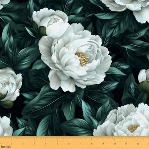 Erosebridal Floral Fabric by The Yard Peony Decor for Kids Girls Women