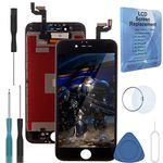 Black Compatible with iPhone 6S 4.7 Inch LCD Screen Display Digitizer Assembly Replacement Full Complete Front Glass with Repair Tools