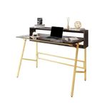 Techni Mobili Home Office, Gold Writing Desk, ONE Size