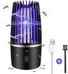 Electric Fly Catcher, Portable Bug Zapper, 4000mAh Rechargeable Mosquito Killer, 2 in 1 Killer with UV Lamp and Lighting Lamp,360° Attract Zap Flying Insect for Indoor Outdoor, Backyard Camping