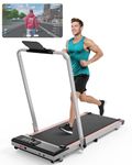 Superun Foldable Treadmills for Home use, Oversize Treadmills for Heavy People Safer 110cm*40cm Running Area, Smart Indoor Runing Machine with App Control/Training Course/Data Logging