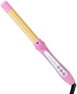 CHI x Barbie Dreamhouse Tourmaline Ceramic Curling Iron, Creates Luxurious Waves & Curls, Reduces Frizz & Static & Adds Shine, 1" Barrel