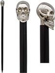 Solid Brass Skull Head Walking Cane Wooden Rosewood Walking Stick Designer Fashion Cane for Men