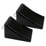 ROBLOCK Wheel Chocks 2 Pack Heavy Duty Rubber Chocks Black Wheel Wedge with Eyebolt, 7.8" Length x 3.5" Width x 3.9" Height