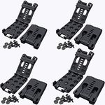 GLBSUNION Tactical Belt Clips, 4 Pack Universal Utility EDC Belt Clip Outdoor Loops Camping Knife Blade Lock Large with Hardware for Holsters or Mag Pouches Sheath Tools