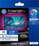 GE Lighting Color-Changing 84" TV Tape Light 6W USB-Powered (1-Pack), Full Color