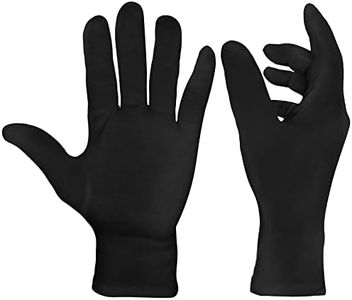 EXBRIECO Guantes de Algodón 100%, Complemento de Disfraz, Protección Piel Seca o Eczemas, Tratamiento de Hidratación, Cuidado de Manos, Reutilizables y Cómodos, para Disfraz, Camarero, Eventos.