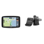 TomTom Campervan and Caravan Sat Nav GO Camper Tour 6" & Active Air Vent mount for selected TomTom 5" and 6" models Click and Go Mount Car Charger and USB Cable, Black, 9UUB.001.28