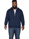 Fruit of the Loom Men's Eversoft Fleece Sweatshirts & Hoodies, Full Zip-Navy, Large