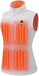 Venustas Women's Heated Fleece Vest with 6 Heating Zones, Ladies' Lightweight Recycled Fleece Electric Vest with Battery
