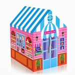 Colorfull and Light Weight Children Play Tent House for 3 to 10 Years Old Kids Girls and Boys Light Weight and Foldable Children Toys,Indoor and Outdoor Kid Tent Houses (Candy Tent House)