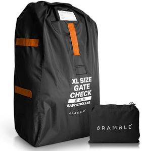 BRAMBLE Sac de Voyage pour Poussette en Avion (Noir) - Housse Protection de Transport 120 x 60cm