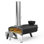 Mimiuo Upgraded Outdoor Pellet Pizza Oven, Portable Pellet Pizza Oven with Pizza Stone and Foldable Legs, Pizza Maker for Outdoor Cooking and Garden