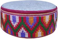 CHAMBA HERITAGE Unisex Himachali Kullu Kinnauri Patti Woolen Cap/Topi Traditional Handcrafted pahadi Cap Multicolour