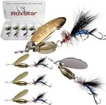 RoxStar Fly Strikers Blue Series - Hand-Crafted in The USA - Proven Nationwide Most Versatile Fishing Spinner for Bass, Trout, Pike, Steelhead- Stop Fishing - Start Catching!… (1/4oz Blue Series)