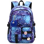 Laptop Backpacks 15.6 Inch School Bag College Backpack Anti Theft Travel Daypack Large Bookbags for Teens Girls Women Students (Blue)