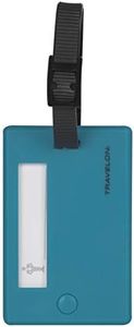 Travelon Set of 2 Luggage Tags, Aqua, One Size