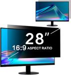 (2 Pack) ZOEGAA monitor privacy screen 28 inch 16:9 Developed & Produced by ZOEGAA Factory, Removable&Anti Blue Light privacy screen 28 inch for monitor