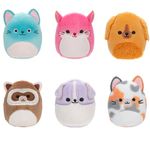 Squishville by Original Squishmallows Perfect Pals Squad Plush - Six 2-inch Squishmallows Plush Including Charlice, Sigrid, Finley, Farice, Tahoe, and Rheya - Toys for Kids