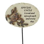 Angraves Special Uncle Love & Missed Robin Bird Memorial Tribute Stick Graveside Plaque